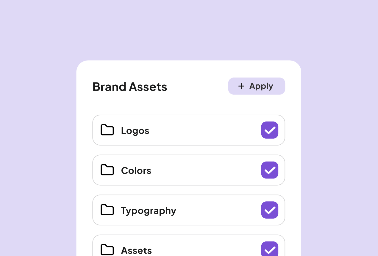 Maintain brand consistency